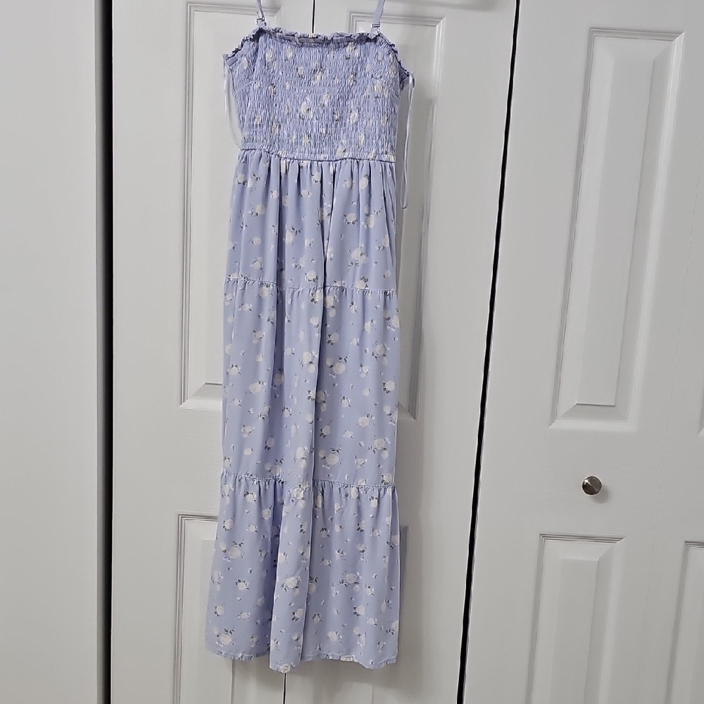 Hollister Light Purple Floral Maxi Dress